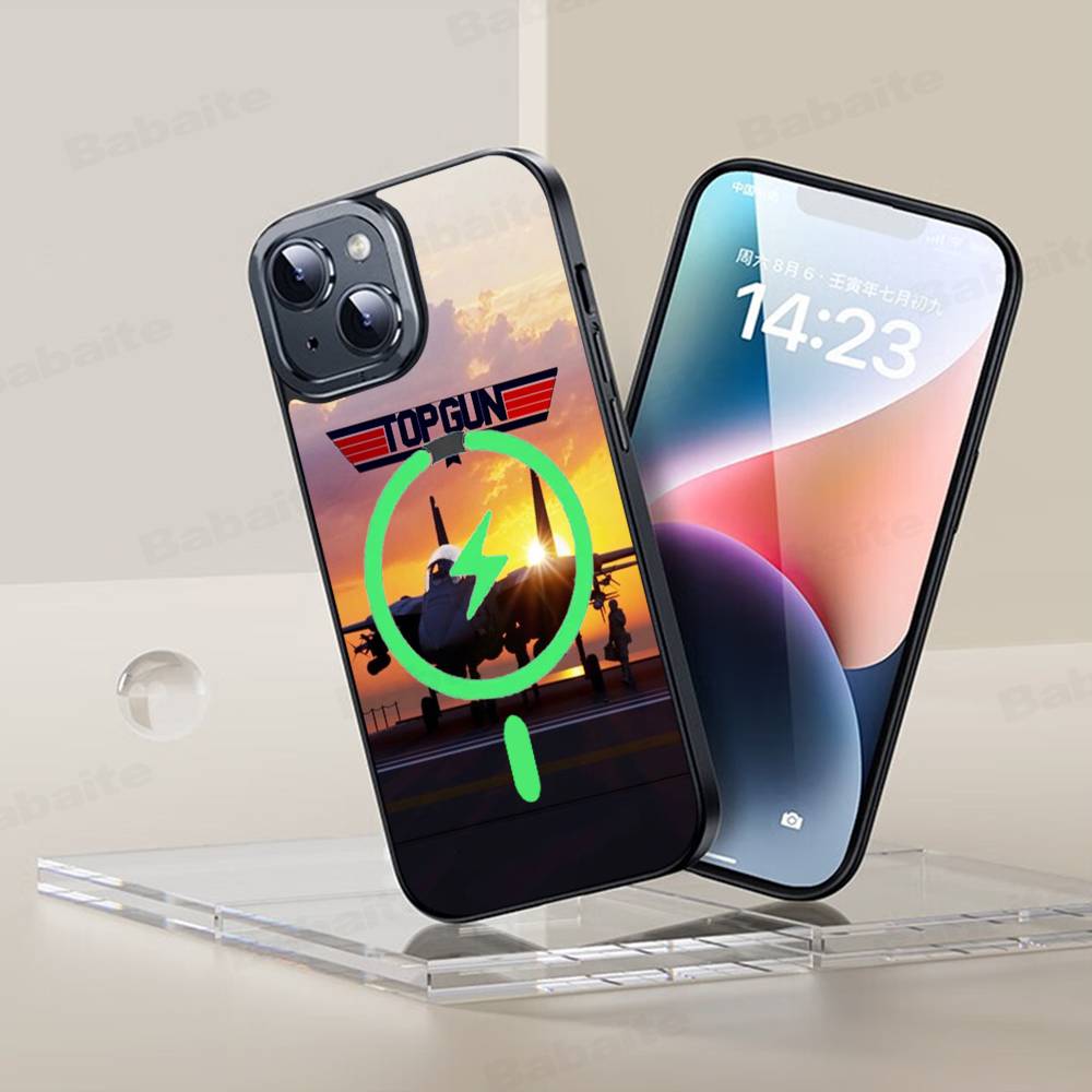 Top Gun Maverick For Magsafe Case For IPhone 17 16 Pro Max 15 14 Plus 13 12 11 Wireless Charging Phone Cover