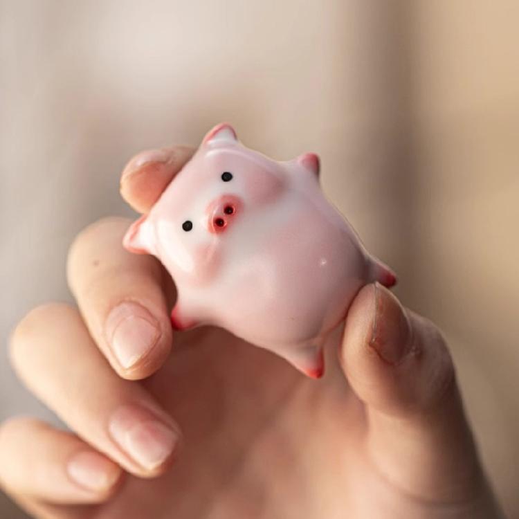 Ceramics Pippy Figurine Teacup Hiddens Animal Inside Cup Novelty Teacup Holiday Mother Day Christmas Birthday Gift