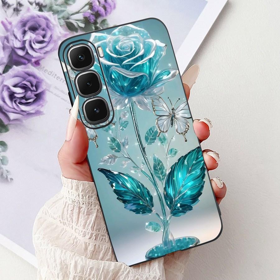 For Infinix Hot 60 Hot60i Case Cover lovely heart Pattern Soft Silicone Funda for infinix hot 60 Hot 60 i X6728 Shockproof Capa