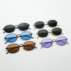Vintage Shades Retro Uv400 Goggles Small Frame Sunglasses Uv Protective Retro Oval Frame Sunglasses For Fashion Wear Business
