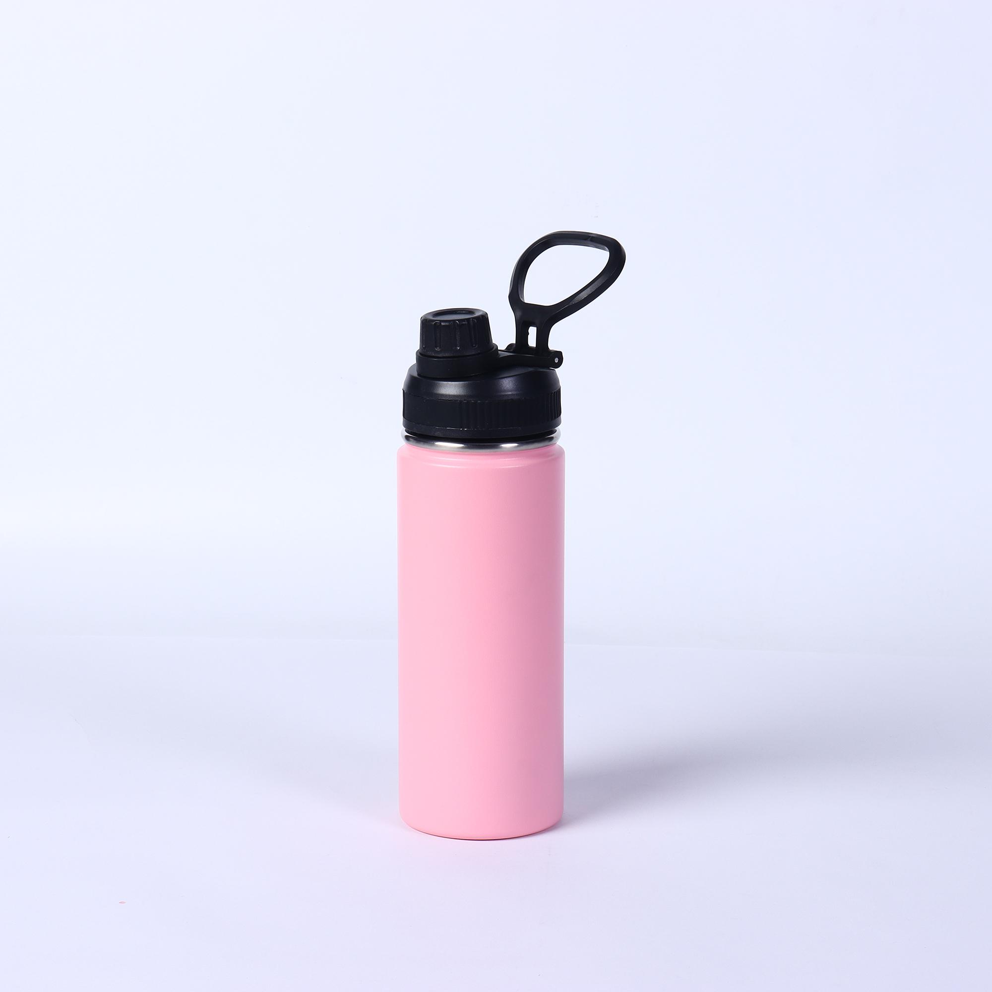18oz/540ml Portable Wide Mouth Insulated Stainless Steel Water Bottle Food Grade Portable Flask for Sports & Outdoor Daily Use 18oz/540ml