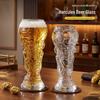 2026 High-End Creative Beer Mug: Light Luxury, Large Capacity for Home Craft Beer & Personal Wine Use