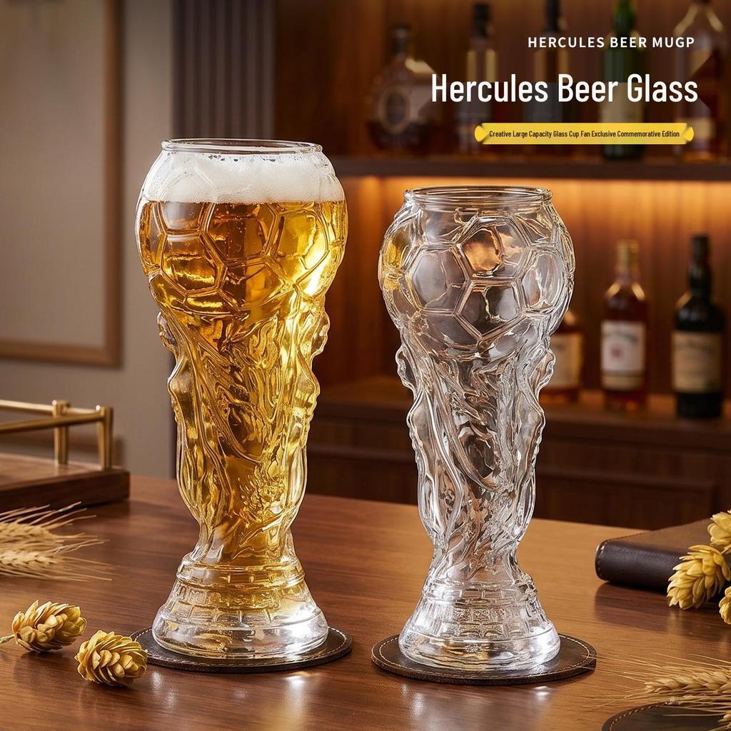 2026 High-End Creative Beer Mug: Light Luxury, Large Capacity for Home Craft Beer & Personal Wine Use