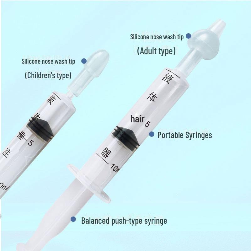 Huayue Nasal Irrigator: Silicone Wash & Suction Device for Adults & Children