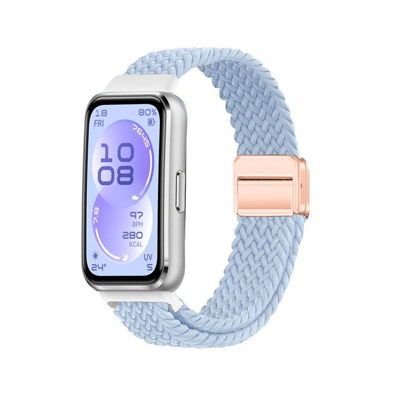 

Nylon Sport Loop Watch Bands for Huawei Watch Band 11 Bracelet Soft Braided Woven Magnetic Clasp Strap for Huawei Watch 11Pro for Huawei 11 Pro світло-синій колір