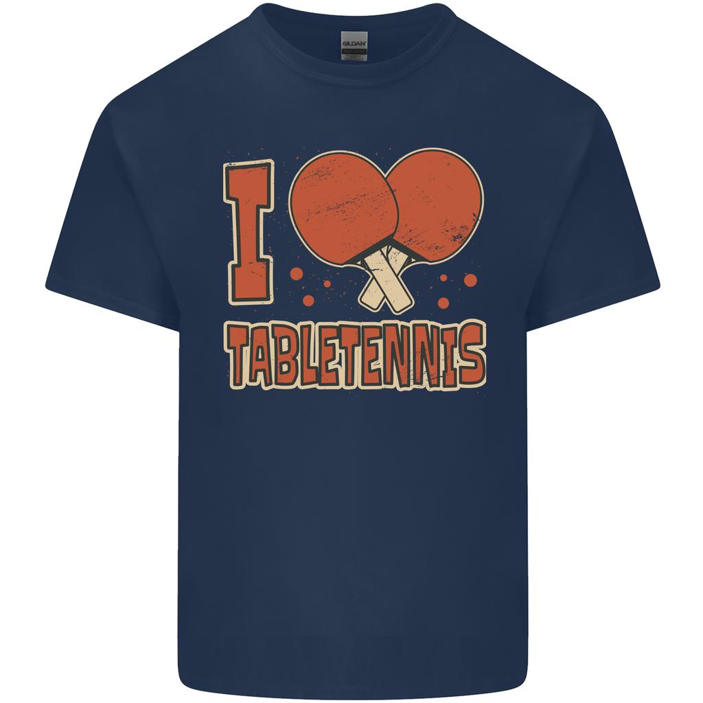 I Love Table Tennis Unisexs Light Cotton TShirt