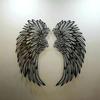 1 Pair Angel Wings Wall Art Decor With Led Lights Metal Mural Wall Art Sculpture  Photography