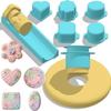 1/5Pccs Round Shape Creative Baking Mold Set Reusable Cake Pop Maker Cake Molds  Birthday Parties