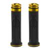 Motoforti Motorcycle Hand Grip Cover Rubber Aluminum Alloy Handlebar Grips for Motorcycle Scooter Bicycle ATV Black Universal