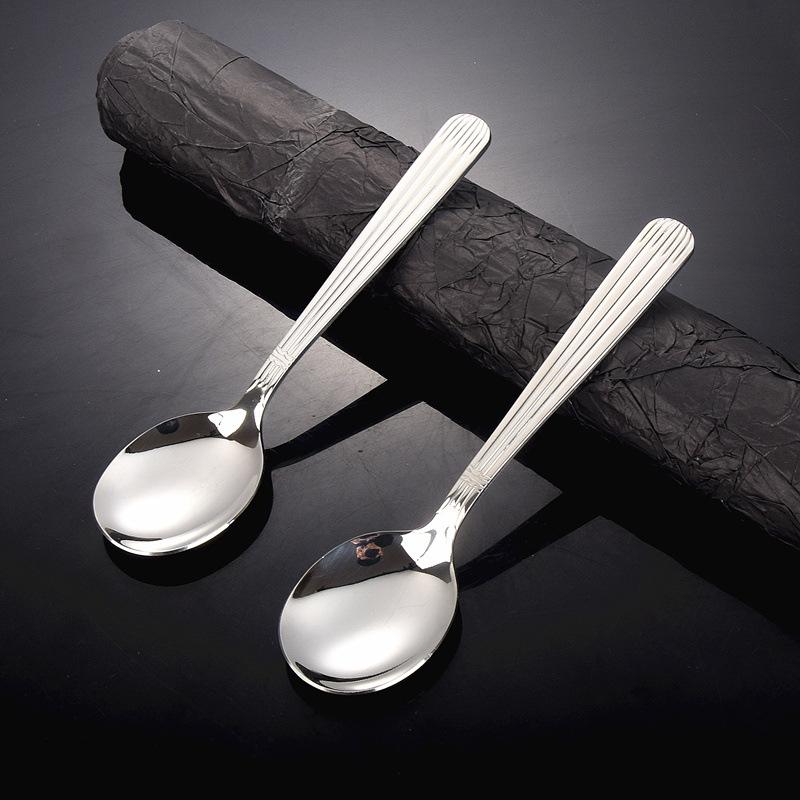 Thickened Chinese Flat Bottomed Spoon for Home Hotels