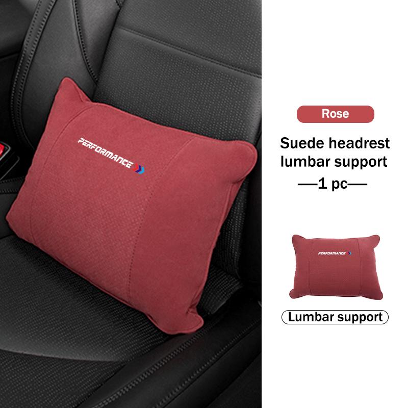 Car Neck Pillow Seat Headrest Head Lumbar Support Protector Cushion For BMW E91 E92 E93 E60 F10 F30 E39 E36 E87 X3 X5 E70 E46