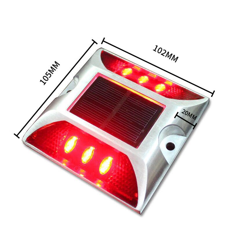 Солнечный литой алюминиевый дорожный катафот-предупреждающий фонарь