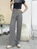 2023 Women's Plus Size Summer Rayon Nine-Point Casual Wide-Leg Pants