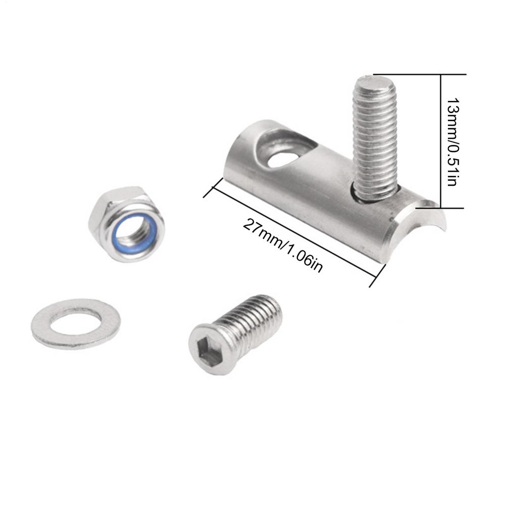 

Road Bike Front Derailleur Extender Stainless Steel Parts Derailleur Hanger Extender for Mountain Road Cycling Outdoor Biking срібний