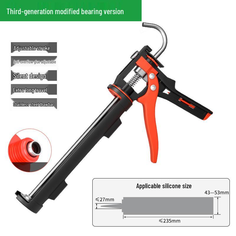 Automatic Glass Sealant Gun with Labor-Saving Pressing & Glue Cutting Features