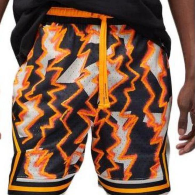 Jordan Graffiti Print Logo Sports Shorts Men Bottoms Multicolor DQ7334-072