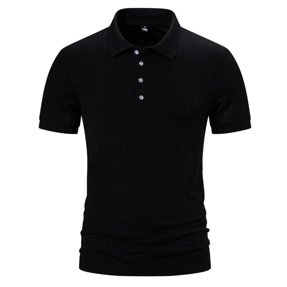 Men's Casual Short Sleeve Polo Shirt Solid Color T Shirt Vacation Holiday Beach Fashion