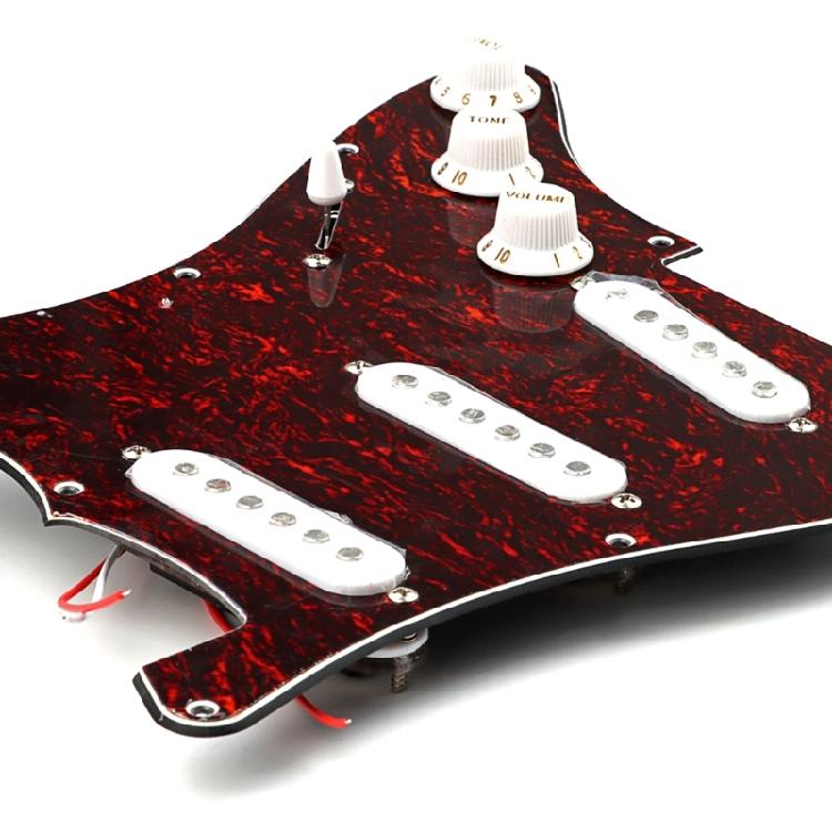 Prewired Pickguards Pickups Set with Back Cover Compatible with Electric Guitar