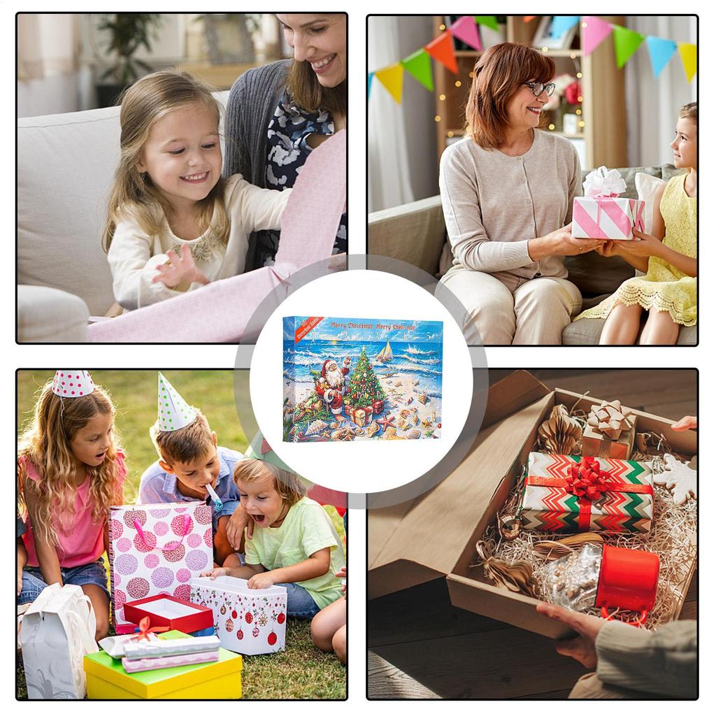 Calendar Advent 24 Days Countdown Calendar Scientific Seashells Model Educational Tool For Daily Family Activity Home School