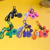 Fitness Dumbbell Keychain: Sports Accessory for Backpack, Water Bottle, or Keyring Decoration