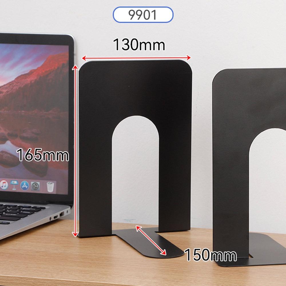 

1/2PCS Non-slip Bookends L-Shaped Book Stoppers Supports Durable Book Holders Home Black 1PC
