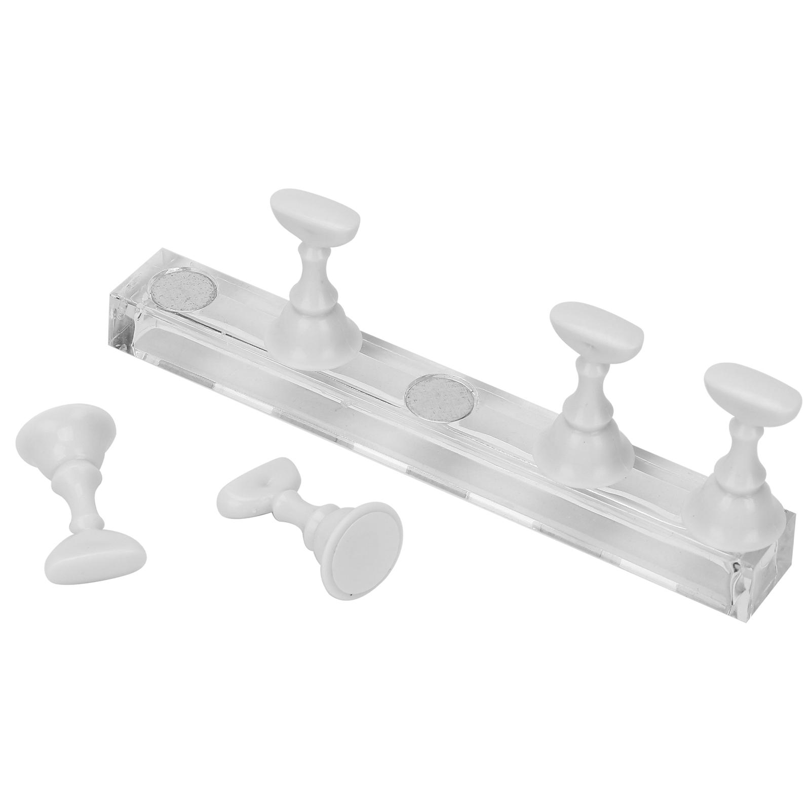 

Подставка для демонстрации нейл-арта, тренировочная, магнитный держатель для типсов, инструмент для маникюрного набора, белый белый