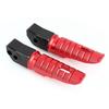 Motorcycle Rear Foot Pegs Control Component Enlarge Base Fit for Honda CB125R   CB250R   CB300R   CBR250RRRed