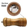 Oak Pepper Grinder - Manual Spice Grinder for Pepper, Star Anise, Coarse Salt, Cumin with Ceramic Core