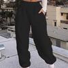 Women's Home Casual Sports Hundred With Sweat Pants Padded Drawstring Pants