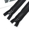 #8 Schwarzer Harz-Reißverschluss, Doppelkopf, 5m für Schlafsäcke & Zelte