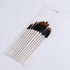 12Pcs Professional Painting Brushes Kit Nylon Hair Wooden Handle Ideal for Watercolor Acrylic Oil Painting Craft Art Face Body