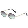 Popular Fashion Sunglasses for Women Men Shades Oval Sun Glasses for Female Male Summer Traveling UV400 Rimless Sunglass Eyewear