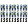 20Pcs Car Dashboard Instrument Panel Lamp Bulb 12V Canbus T5 58 74 286 W1.2W 3030 LED 3SMD Wedge LED Light