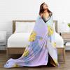 S-Simpson Blankets Flannel Autumn/Winter  Multi-function Super Warm Throw Blankets for Home Travel Bedspread