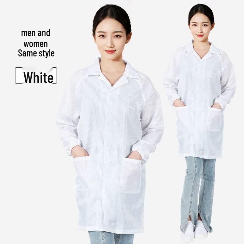 Unisex Cotton Cleanroom Lab Coat