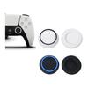 LeTradeJP Switch Controller Stick Cap Set of 4 Thumb Stick Cover Silicone Compatible with PS5/PS4/PS3/Xbox Controller (2 White + 2 Blue)