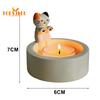 Svícen Rozkošný tvar zahřívacích tlapek pro kočky, Roztomilá kreslená nádoba na svíčku, pro domácí dekoraci
