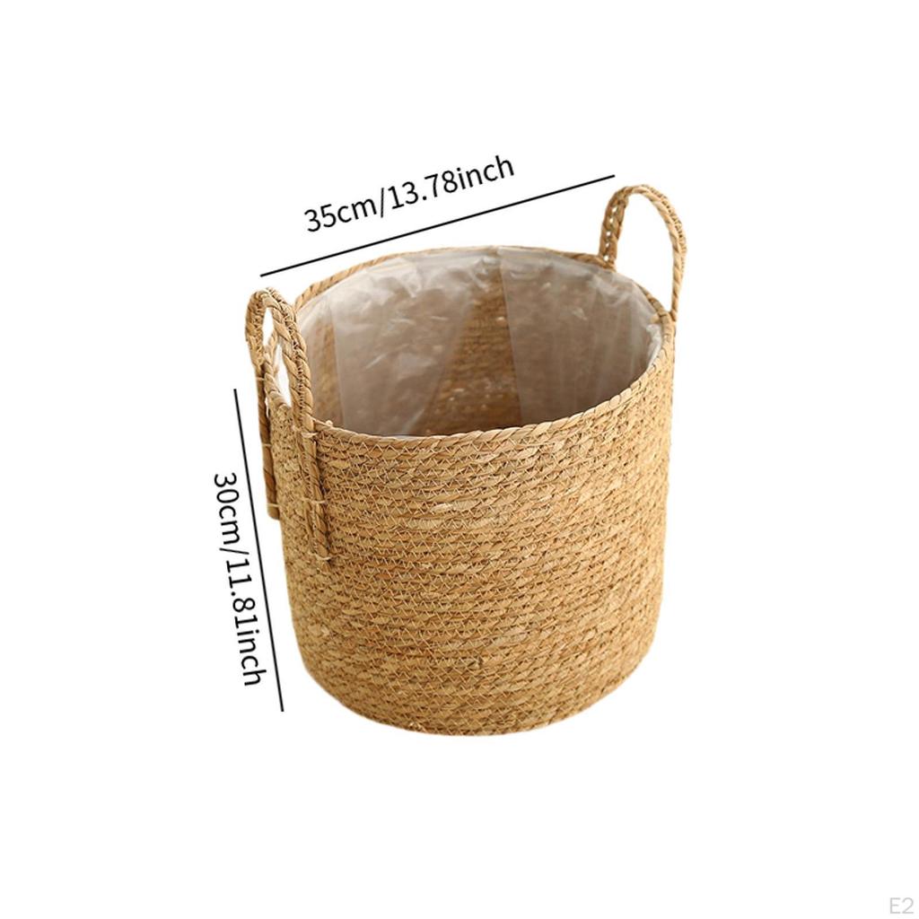 Flower Pot Cover Woven Plant Basket Vase Holder Braided for