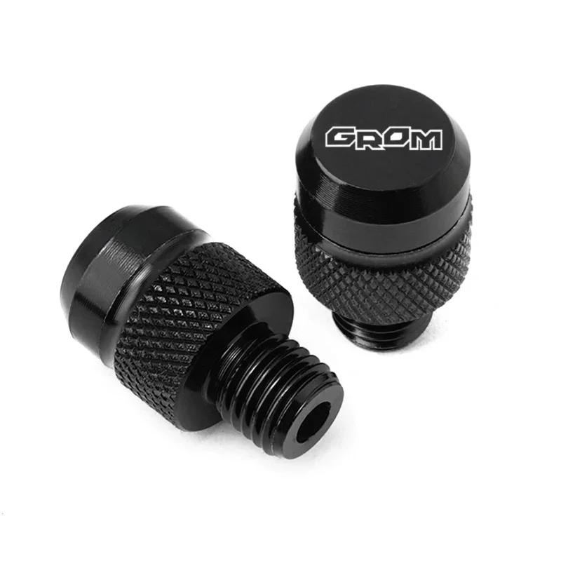 2pcs Motorcycle Accessories CNC Aluminum Mirror Hole Plugs Screws Bolts Cover Caps For Honda MSX125 GROM MSX125 2013-2025