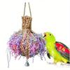 Parrot Shredder Toy Dry Anti-biting Parrot Cage Foraging Toy Chewing Toy with Bell Parrots Toys and Bird Accessories for Pet Toy