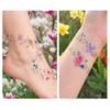 Jijijing 1 Sheet Colorful Flower Tattoo Stickers, Waterproof Temporary Fake Arm Chest Shoulder Tattoos for Women