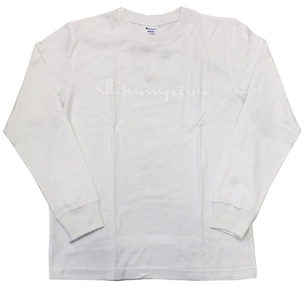

Champion Long Sleeve Size Size L Men s T-Shirt, C3-N419, White, (Japanese Size) белый