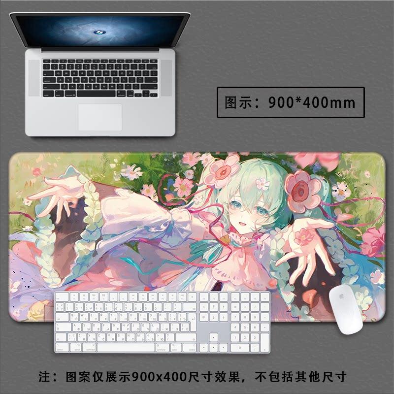 Hatsune Miku Cyber City Anime Large Desk Pad NonSlip AntiDirt Extended Gaming Mouse Pad