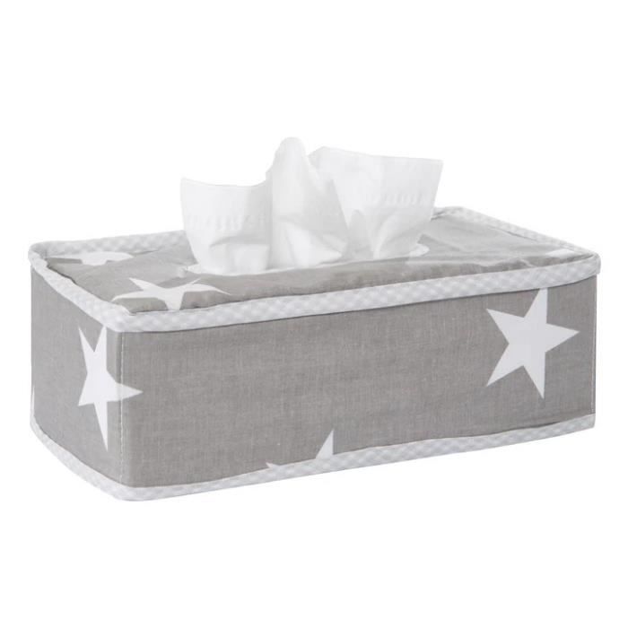 Set de rangement pour couches et lingettes - ROBA - Little Stars - Gris - Mixte - 23x13x8cm - 20x12x13,5cm