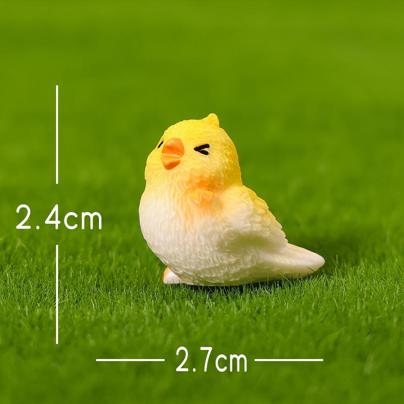 Micro Landscape Ornaments, Cute Simulated Little Parrots, Home Desktop Resin Craft Decorative Small Ornaments Accessories