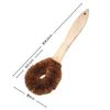 Beechwood Coconut Fiber Pot Scrubber Brush Set