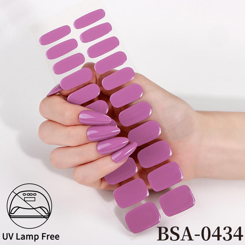 Adesivi per Unghie in Gel Impermeabili Francesi - Carini Cartoni Animati Nail Art Senza Cottura per Stili Europei e Americani