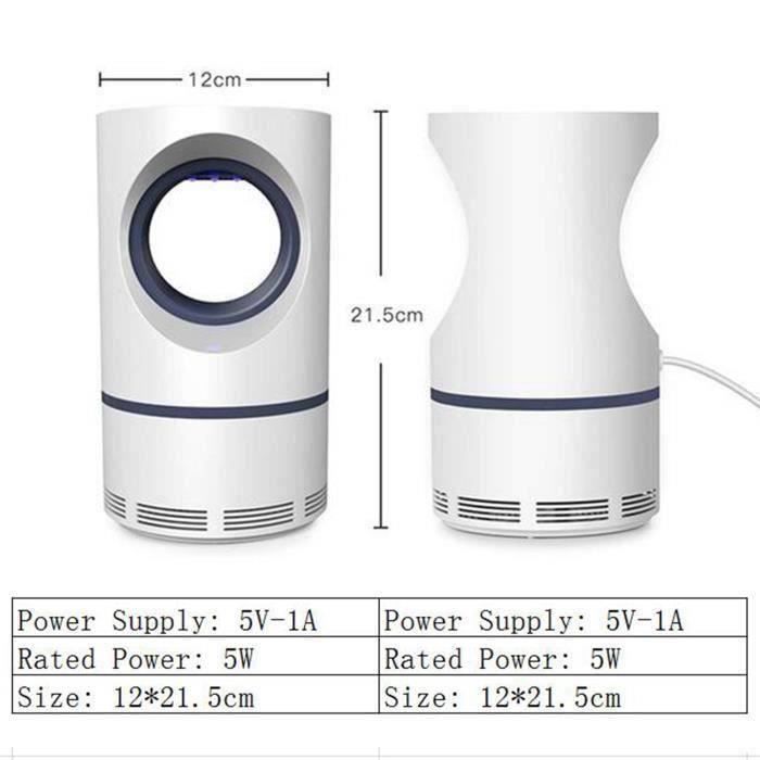 Lampada Anti Zanzare, Uccidi Mosche Distruttore di Insetti Elettrico, Lampade Uccidi Zanzare da 5W, LED UV Repellente A58499