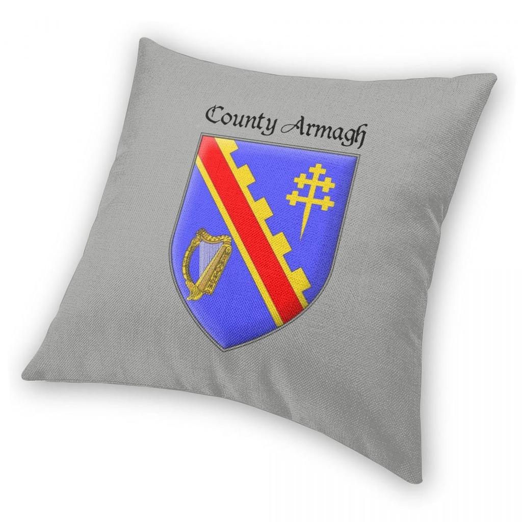 County Armagh Ancient Crest Pillowcase Polyester Linen Velvet Printed Zip Decor Throw Pillow Case Sofa Cushion Cover