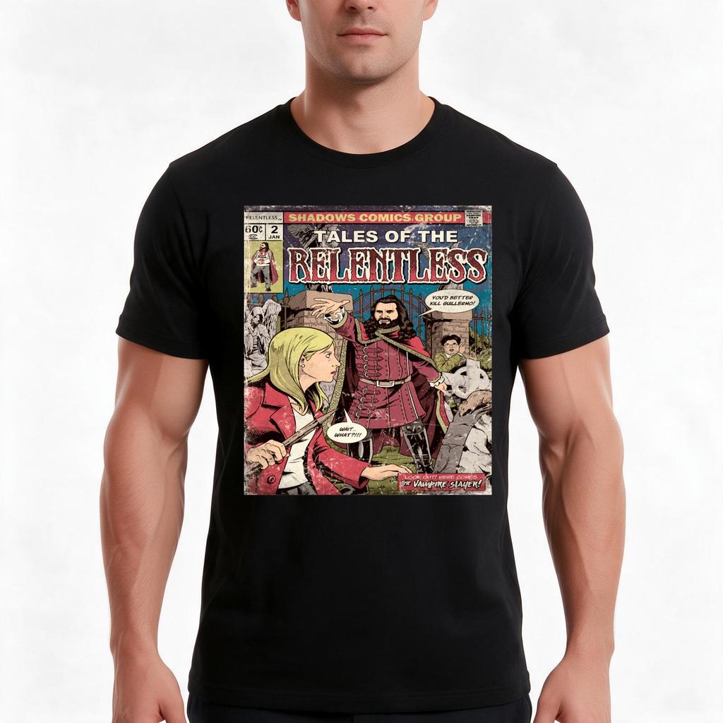 The Relentless Tshirt Summer Casual Cotton Tee Oversized Streetwear Tops Vintage Graphic Print Loose Fit Short Sleeve